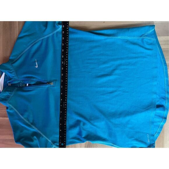 Nike Dri-Fit Pro Women's Athletic 1/4 Zip Jacket Long Sleeve Blue Size‎ XL - Picture 4 of 4